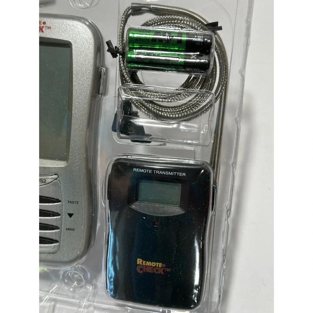 Remote Check By Maverick Wireless Thermometer Timer Transmitter Receiver Set
